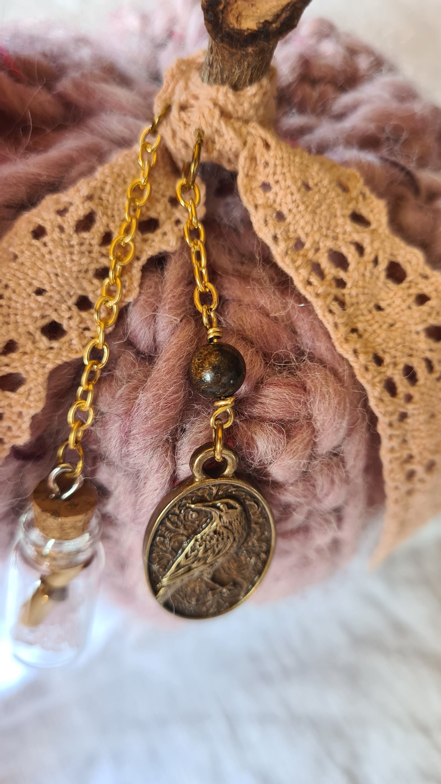 Citrouille à vœux – Rose chiné