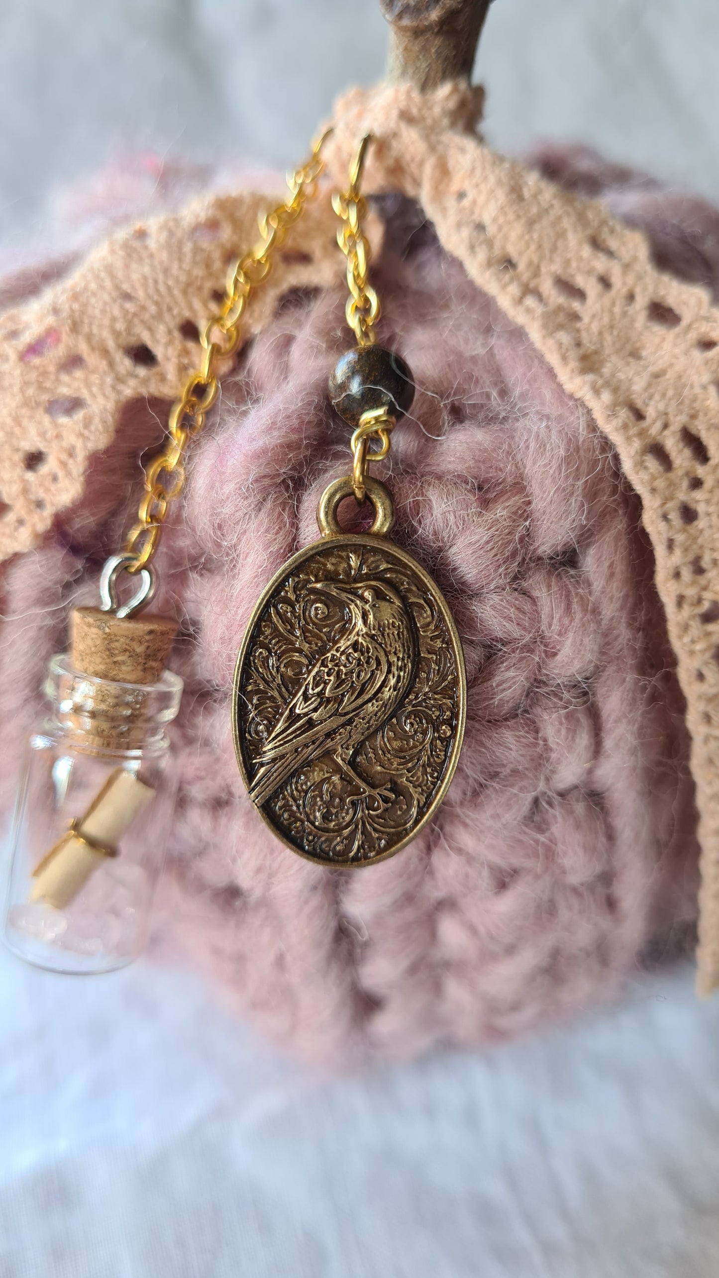 Citrouille à vœux – Rose chiné