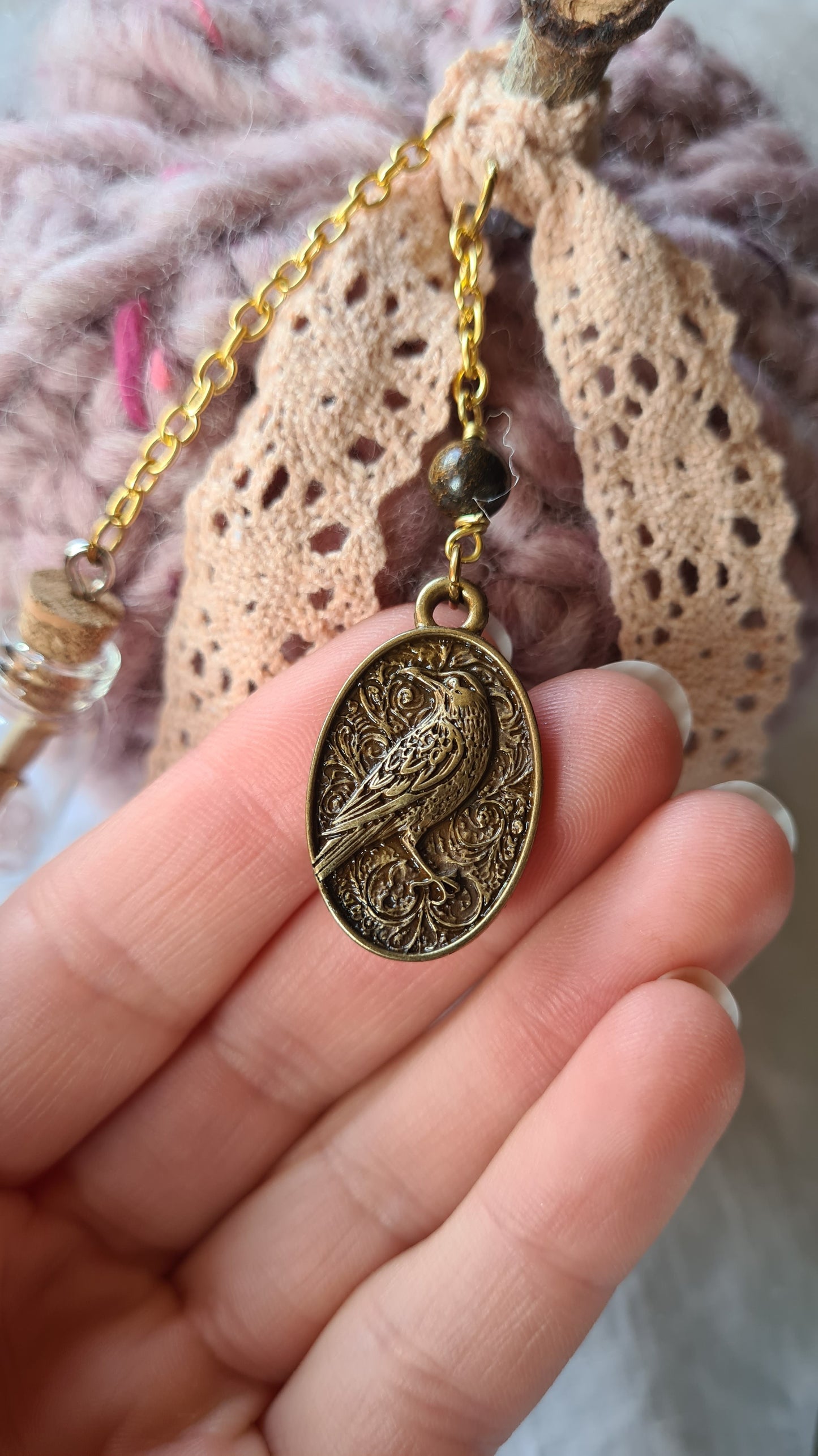 Citrouille à vœux – Rose chiné