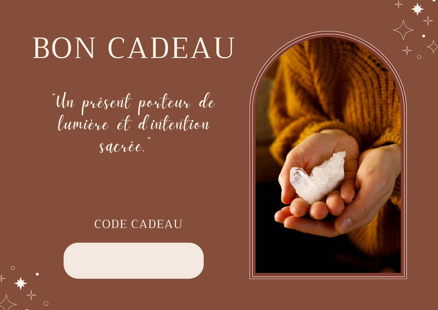 Carte Cadeau – Offrez un fragment de lumière