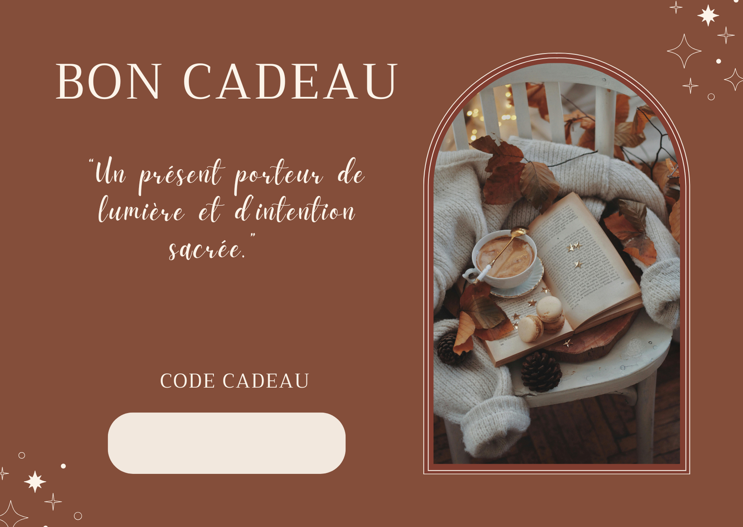 Carte Cadeau – Offrez un fragment de lumière